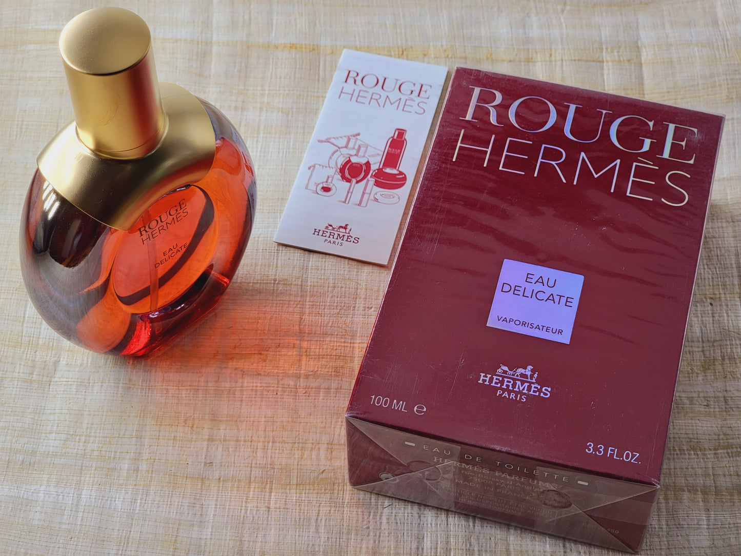 Rouge Hermes Eau Delicate Hermès for women EDT Spray 100 ml 3.4 oz, Vintage, Rare, Sealed