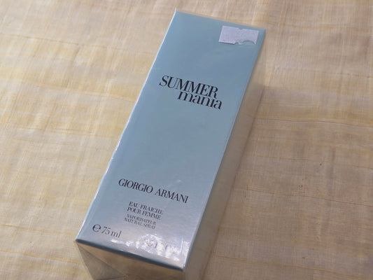 Summer Mania Eau Fraiche pour Femme Giorgio Armani for women 75 ml 2.5 oz, Vintage, Rare, Sealed