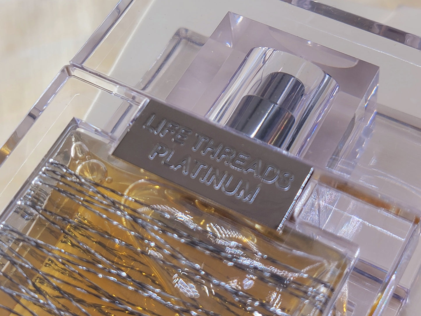 Life Threads Platinum La Prairie for women EDP Spray 50 ml 1.7 oz, Vintage, Rare, Tester, As Pics