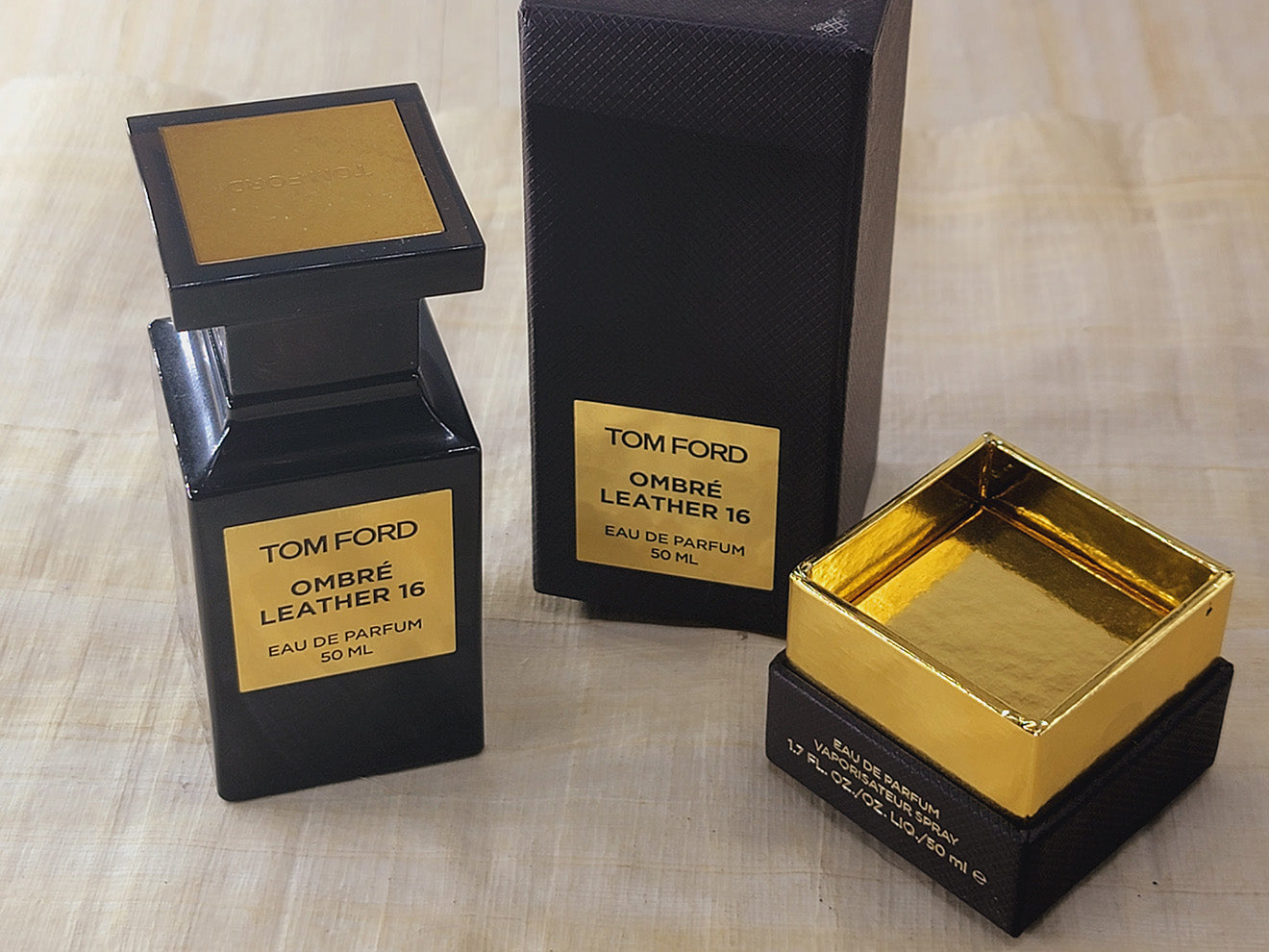 Ombre Leather 16 Tom Ford Unisex EDP Spray 50 ml 1.7 oz, Rare, Vintage, As Pics
