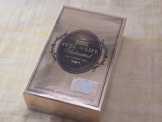 Diesel Fuel for Life Unlimited Diesel for women EDP Spray 50 ml 1.7 oz, Vintage, Rare, Sealed