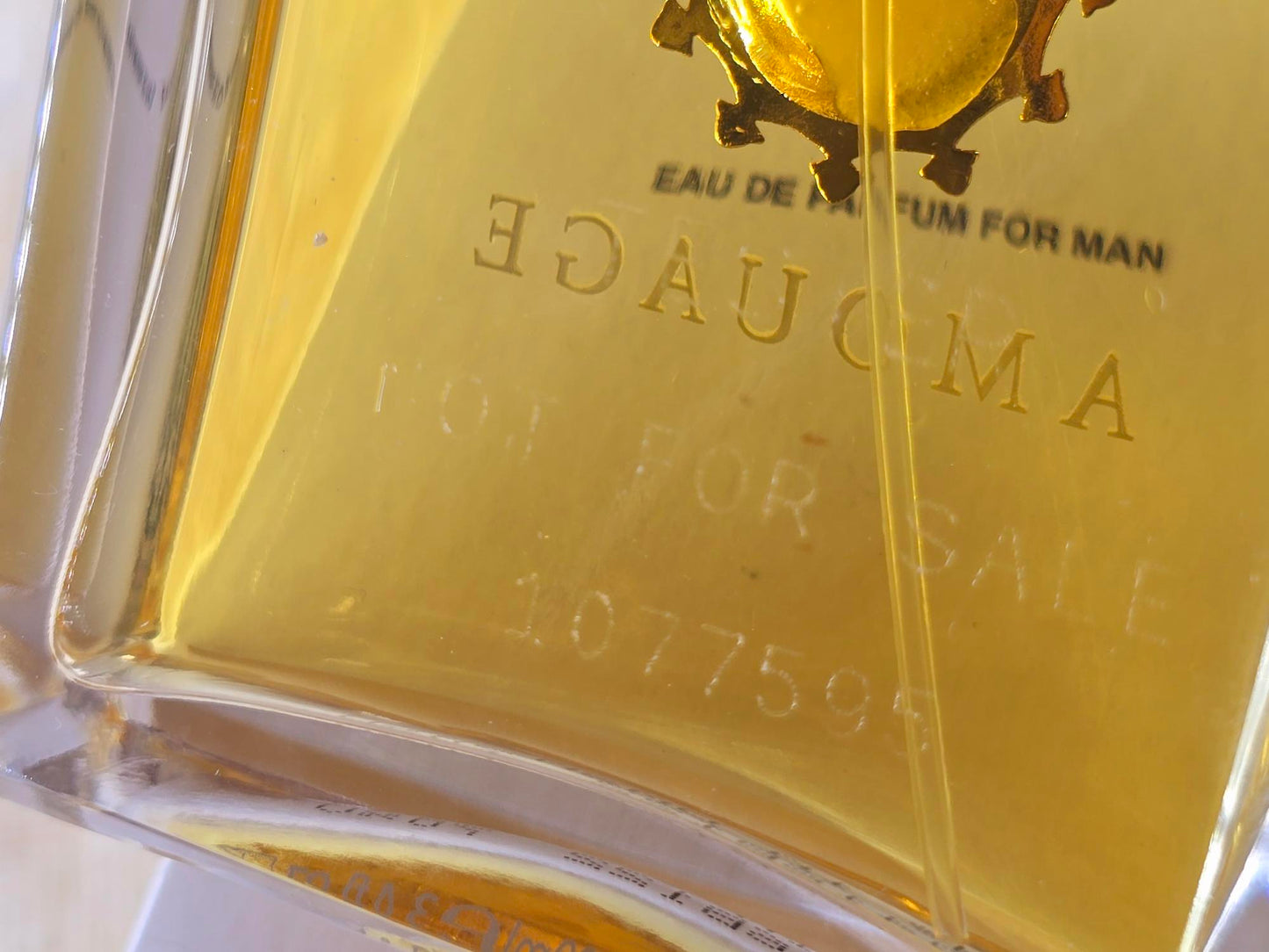 Jubilation XXV Man Amouage for men EDP Spray 100 ml 3.4 oz OR 50 ml 1.7 oz, Oman Vintage White Non-magnetic Cap, Rare