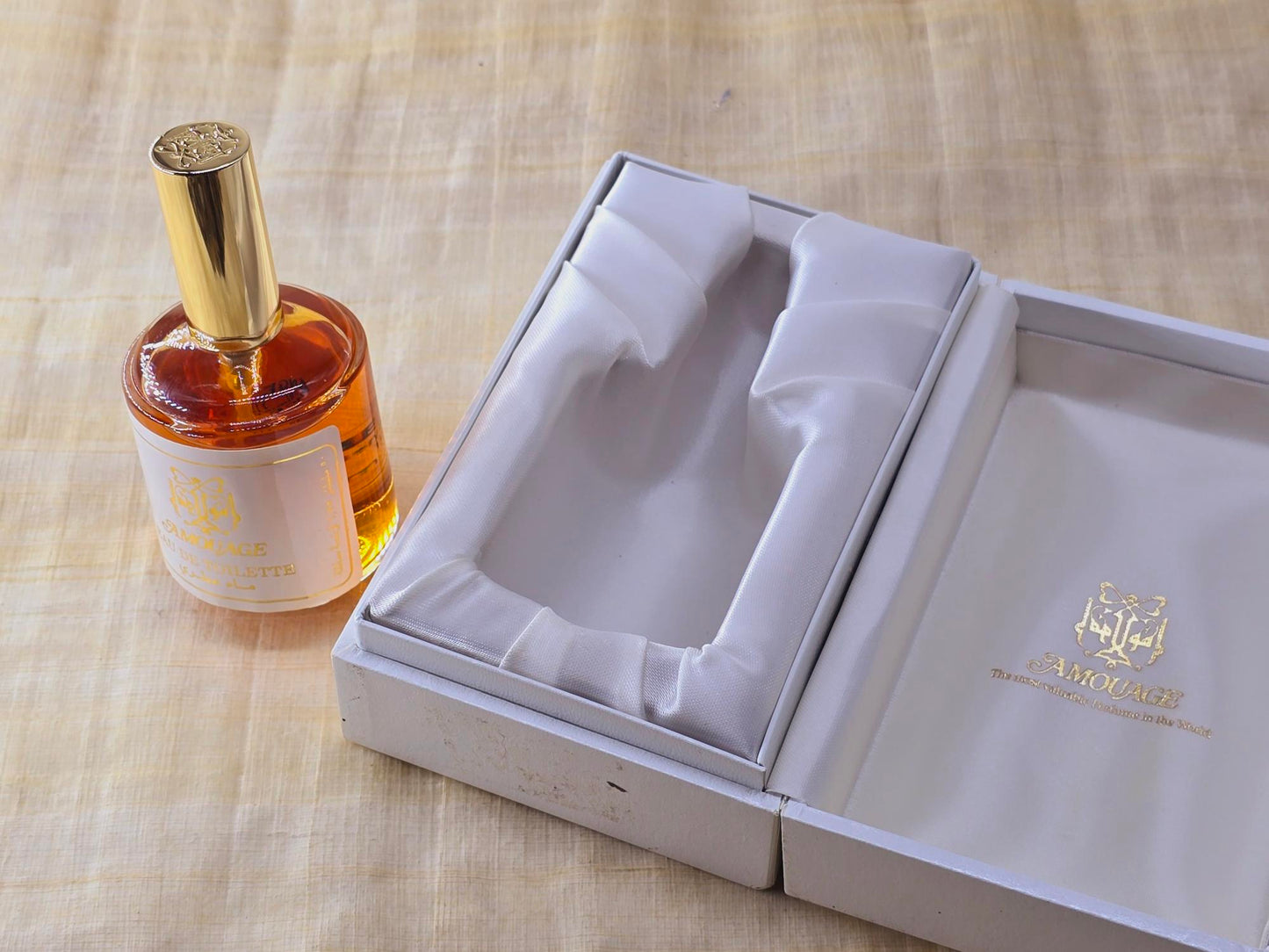 Amouage Silver Gilded Flask Refill Ladies EDT Spray 120 ml 4 oz OR 50 ml 1.7 oz, Vintage, Rare