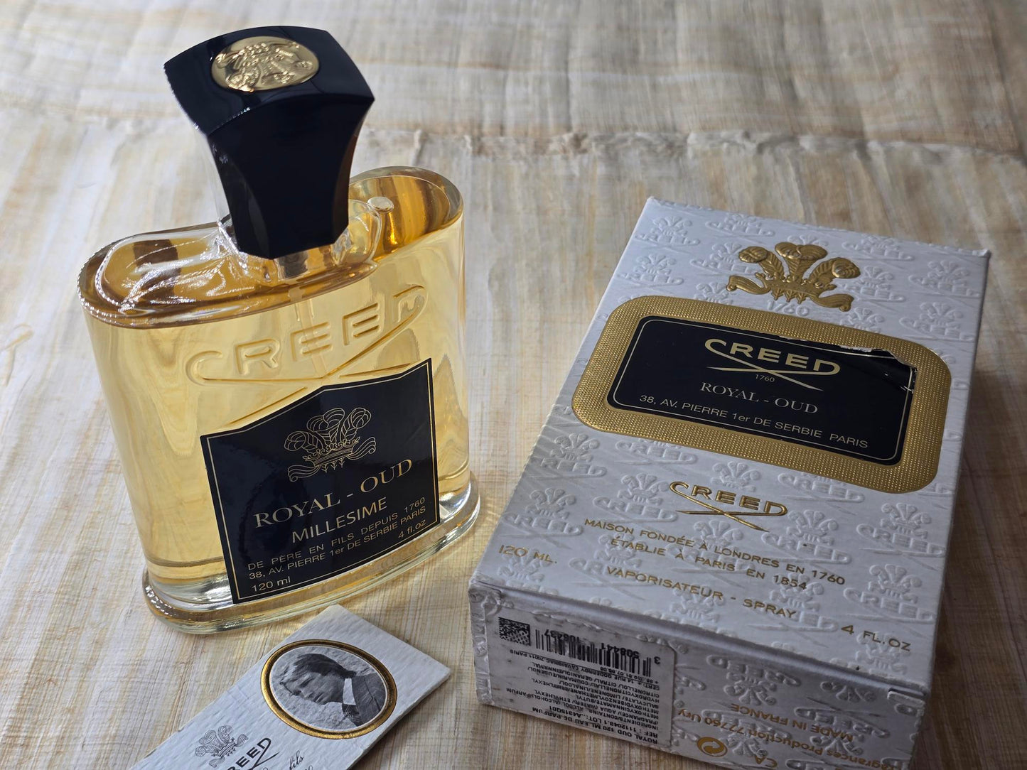 Royal Oud Creed EDP Spray 2015 Batch 15Q01 120 ml 4 oz, Rare, Vintage