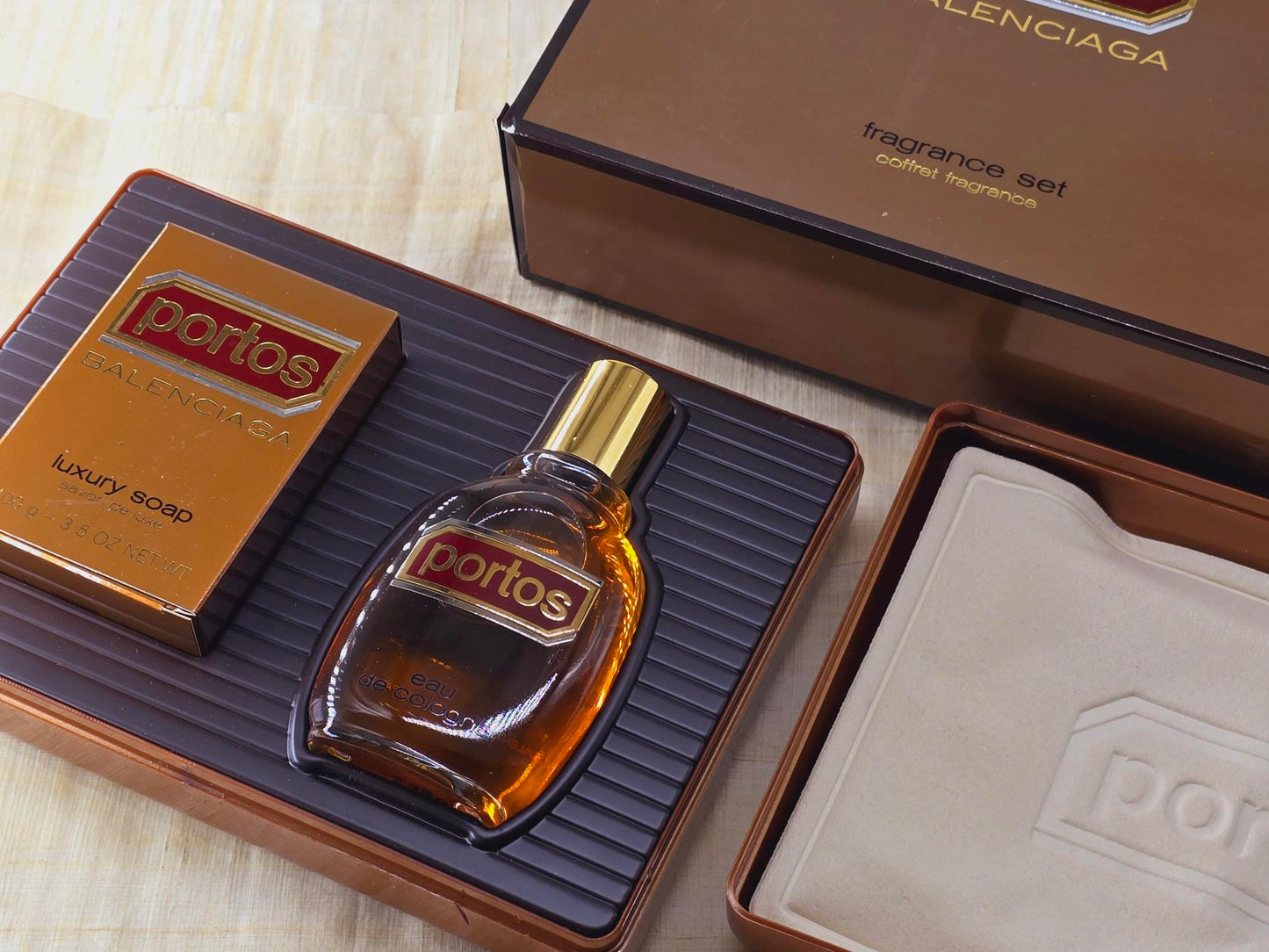 Portos Balenciaga for men EDT Splash 50 ml 1.7 oz, Vintage, Rare, Set