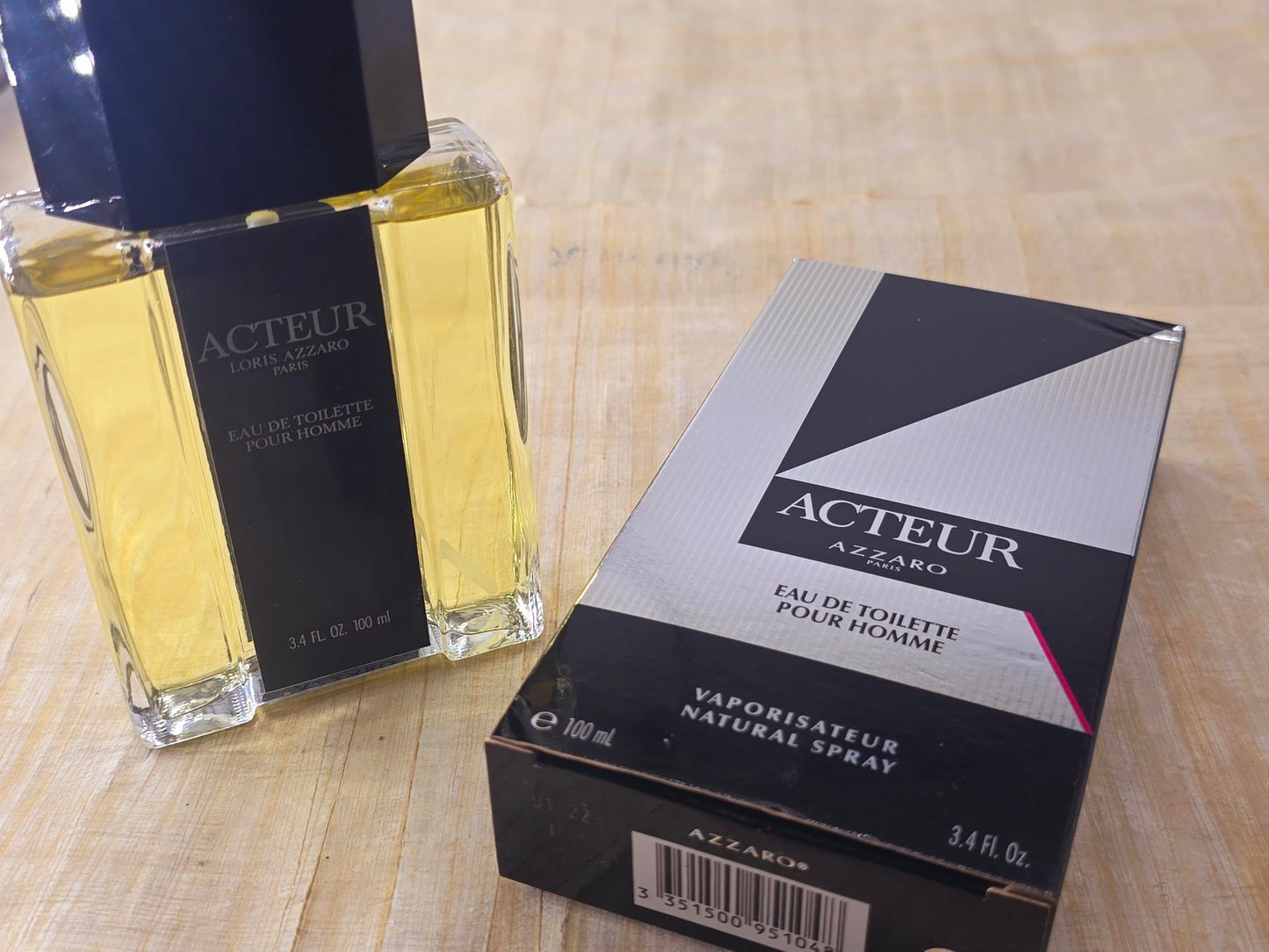 Acteur Azzaro for men EDT Spray 100 ml 3.4 oz, Rare, Vintage