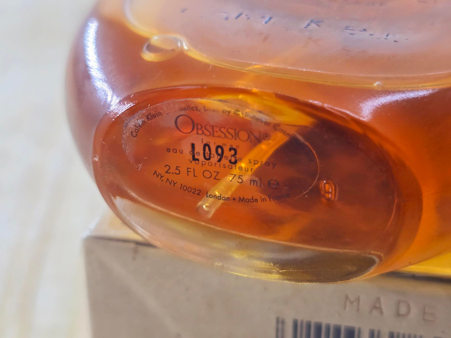 Obsession for Men Calvin Klein for men EDT Spray 75 ml 2.5 oz, Vintage, Rare, Sealed