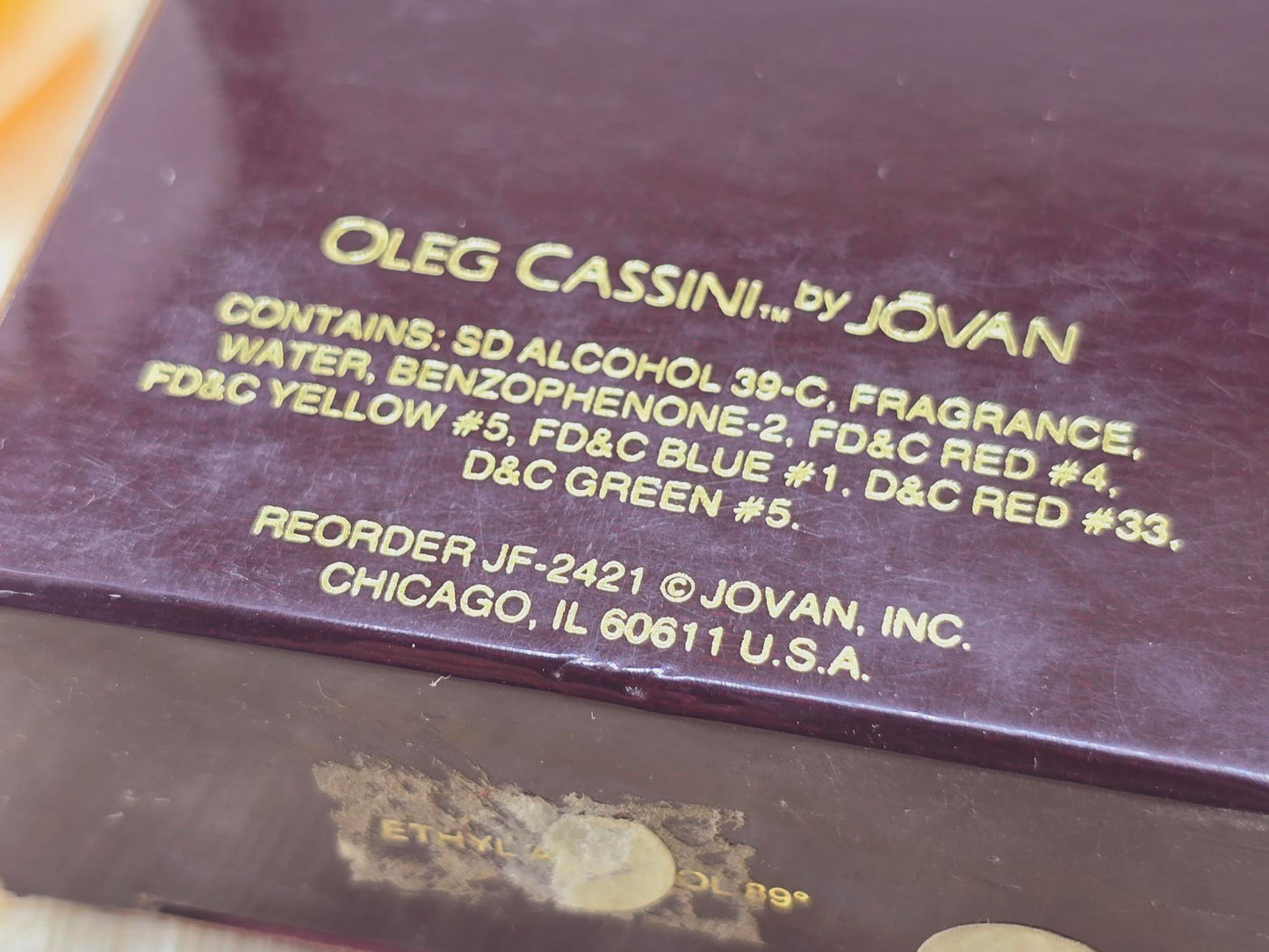 Oleg Cassini Jovan for men EDT Spray 60 ml 2  oz, Vintage, Rare, As Pics