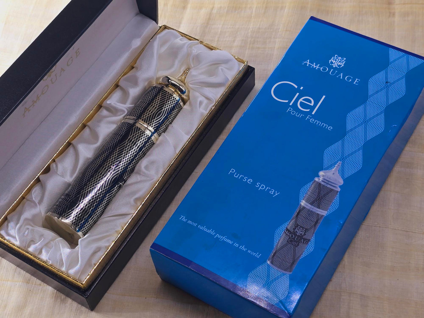 Amouage Ciel Pour femme EDT Purse Spray 10 ml 0.33 oz, Vintage, Rare, Sealed