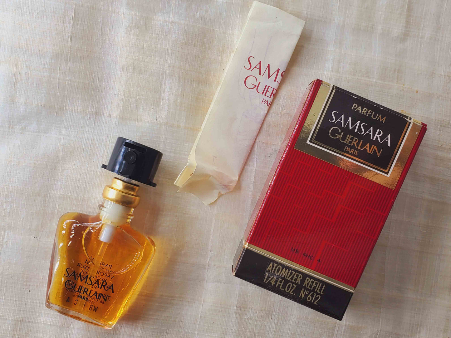 Samsara Guerlain (1989) for women Parfum Extrait Spray 7,5 ml 0,25 oz, Recharge, Vintage, Rare