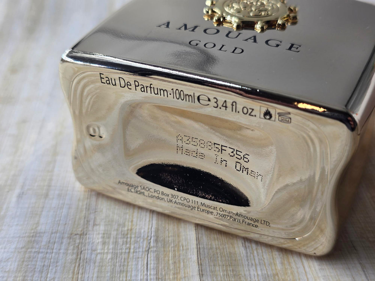 Gold Woman Amouage for women EDP Spray 100 ml 3.4 oz – Rare, Vintage Oman, Original Bottle Tester