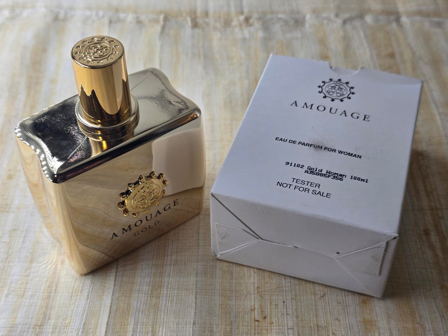 Gold Woman Amouage for women EDP Spray 100 ml 3.4 oz – Rare, Vintage Oman, Original Bottle Tester