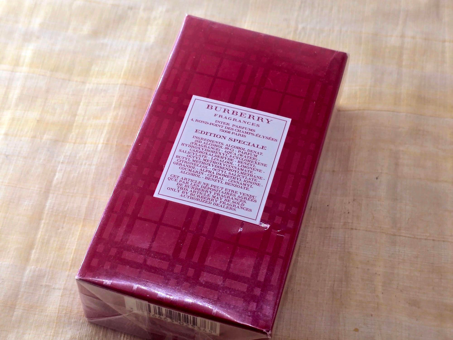 Burberry Brit Red for women EDP Spray 100 ml 3.4 oz OR 50 ml 1.7 oz, Vintage, Rare, Sealed