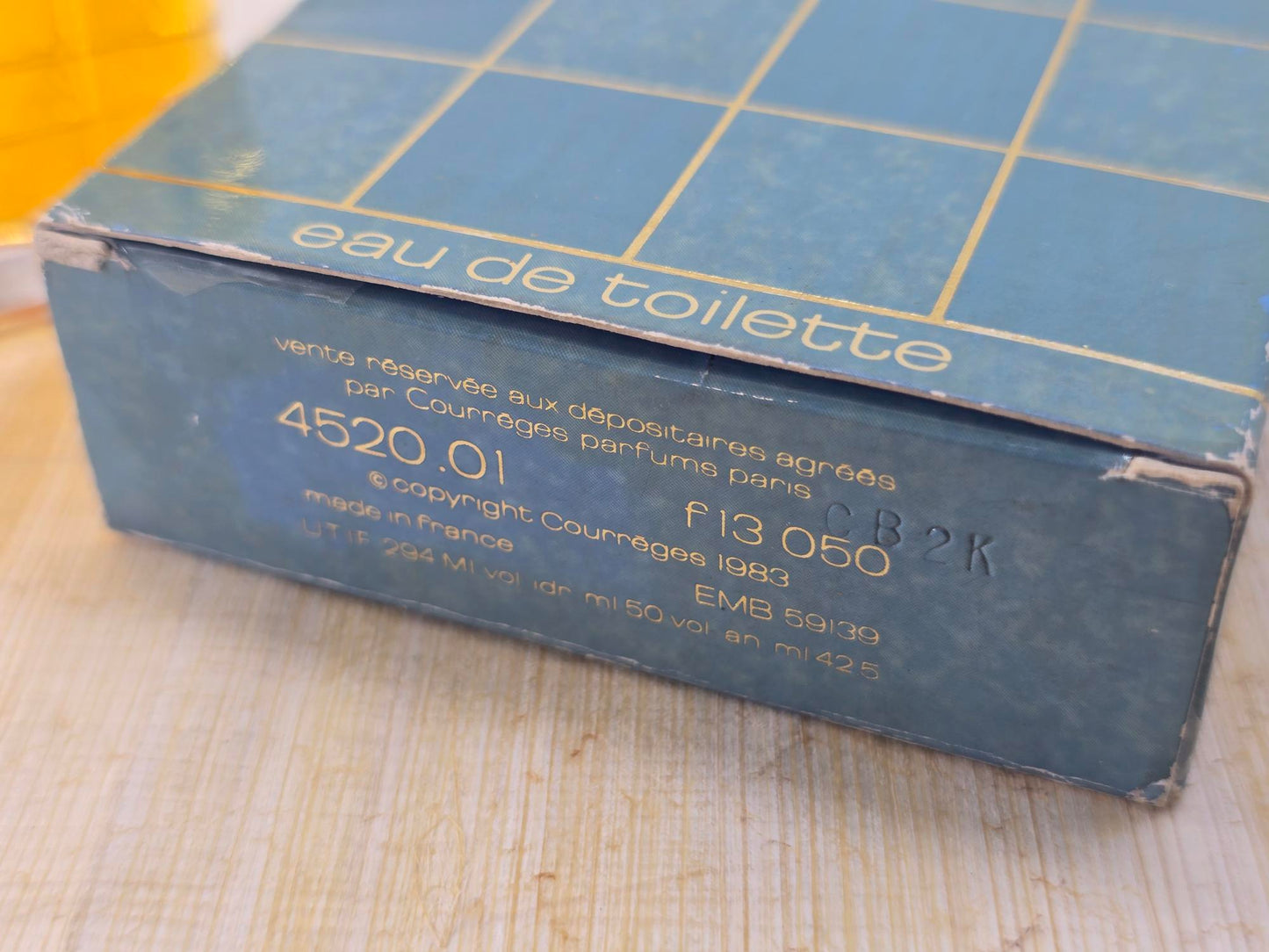Courreges in Blue Courrèges for women EDT Splash 50 ml 1.7 oz, Vintage, Rare