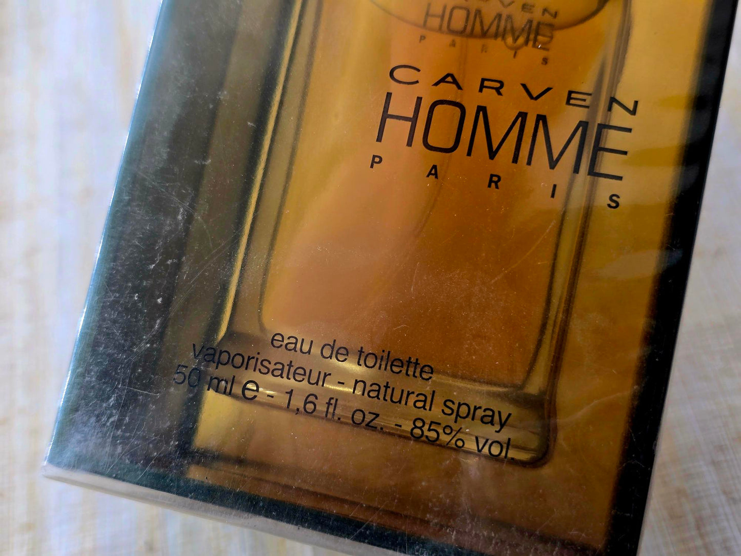 Homme Carven for men EDT Spray 100 ml 3.4 oz Or 50 ml 1.7 oz, Vintage, Rare