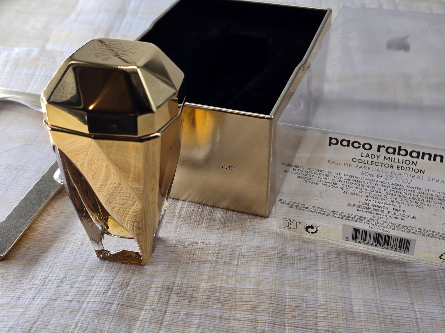 Lady Million Eau de Parfum Collector Edition Rabanne for women EDP Spray 80 ml 2.7 oz, Vintage, Rare
