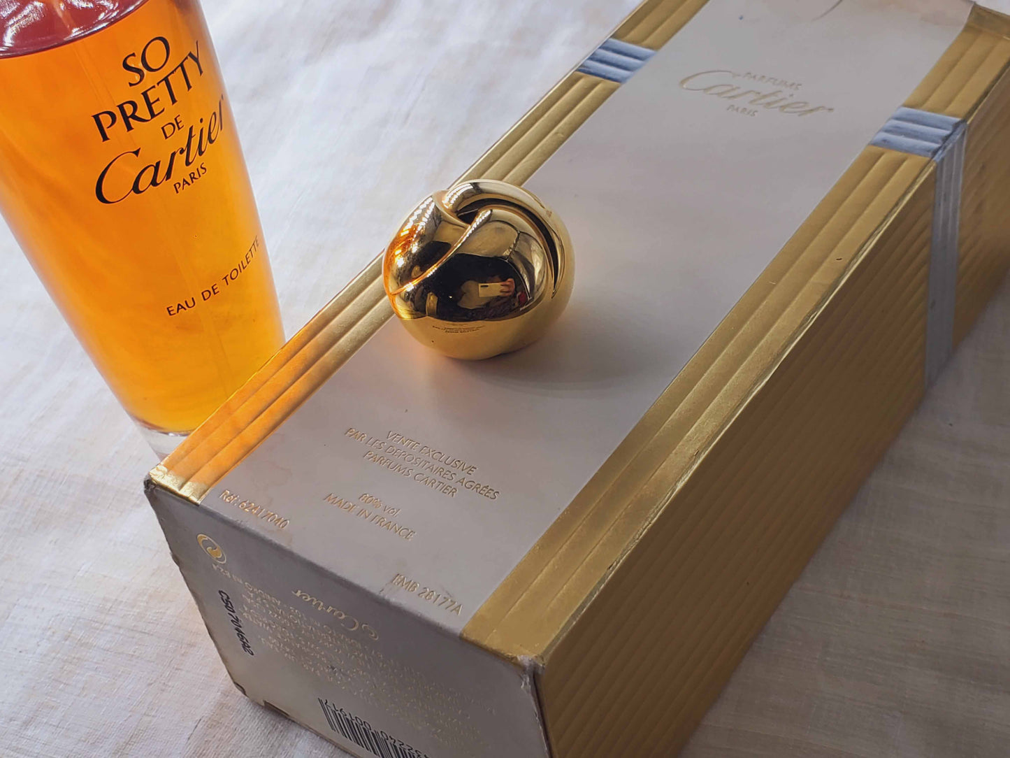 Cartier So Pretty for women EDT Spray 100 ml 3.4 oz, Vintage, Rare, Pre-owned, Level As Pictured