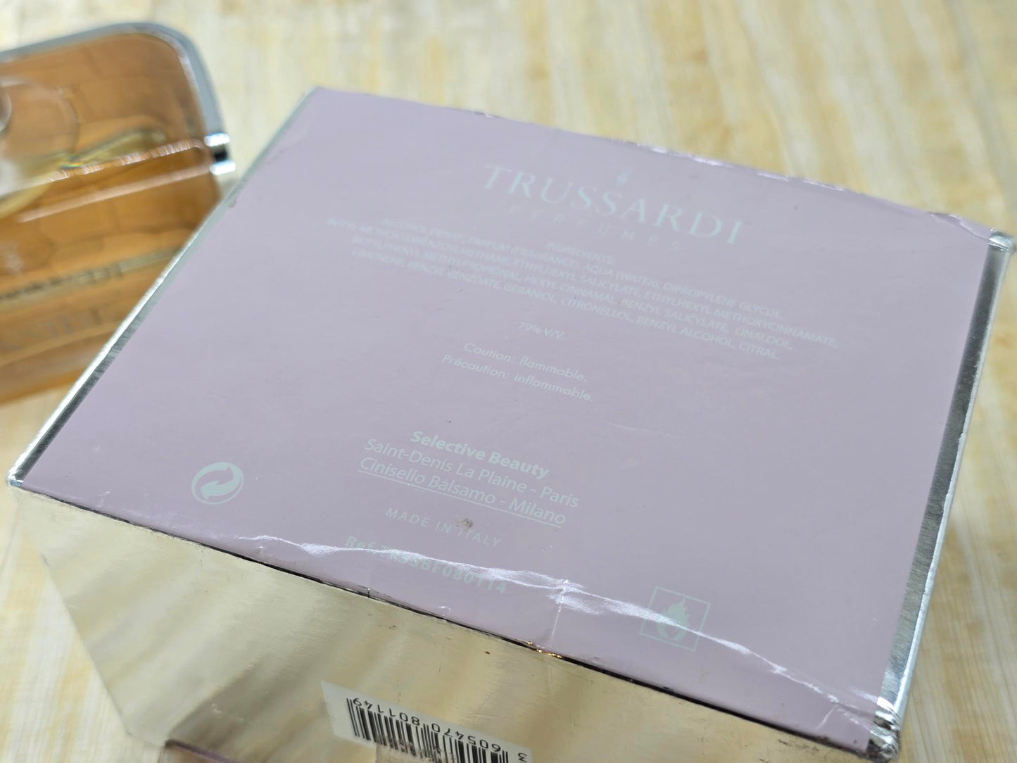 Trussardi Inside Delight for women EDP Spray 100 ml 3.4 oz, Vintage, Rare, As Pics