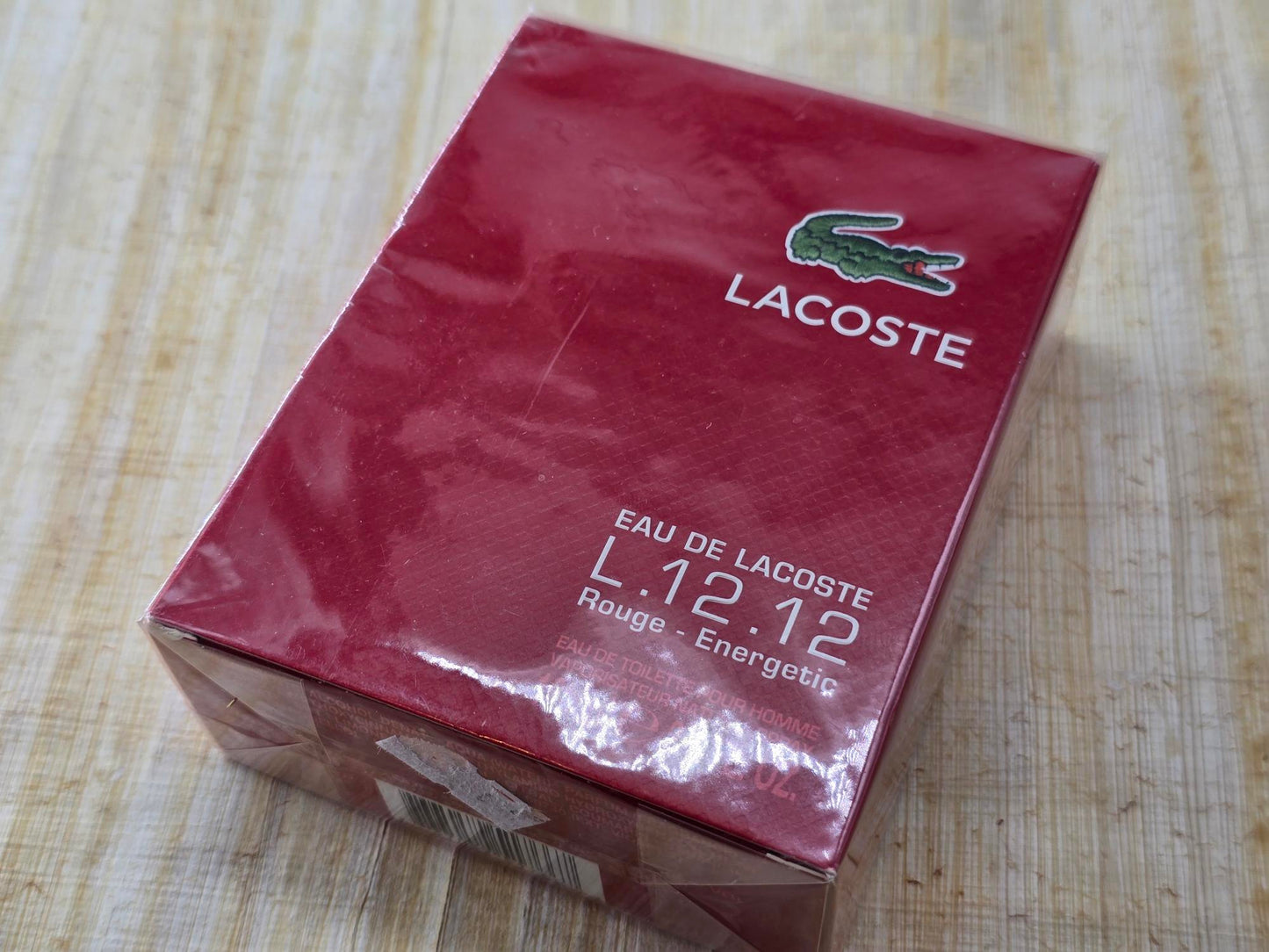 Eau de Lacoste L.12.12. Rouge Lacoste Fragrances for men EDT Spray 100 ml 3.4 oz, Rare, Vintage, Sealed