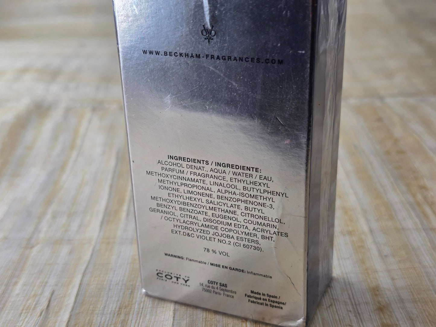 Pure Instinct David Beckham for men EDT Spray 50 ml 1.7 oz, Vintage, Rare, Sealed