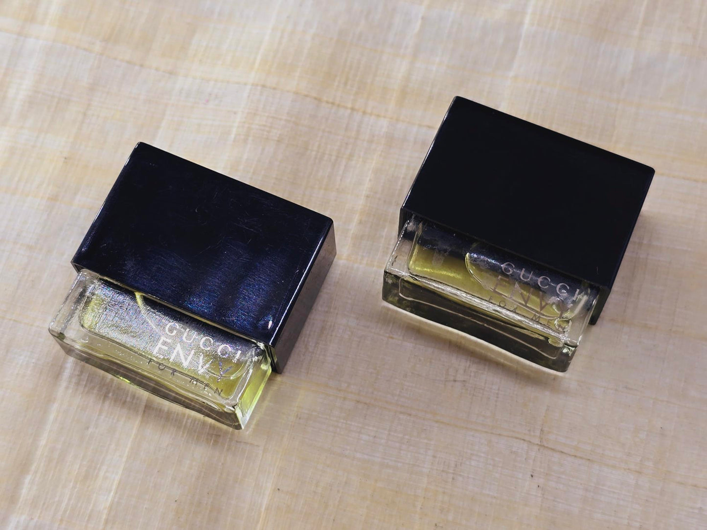 Gucci Envy For Men EDT MINI SPLASH 3 ml 0.1 oz X 2 Pieces, Vintage, Rare