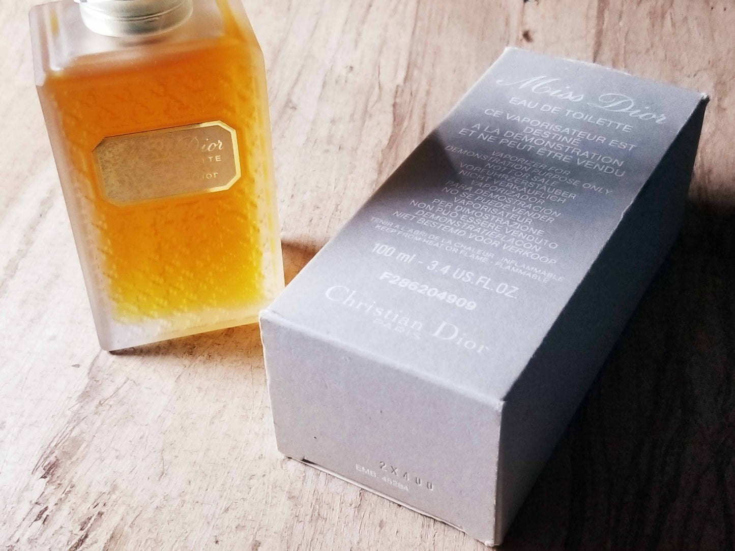 Miss Dior by Christian Dior EDT Spray 100 ml 3.4 oz, Vintage Old Version 1992, Rare, Tester