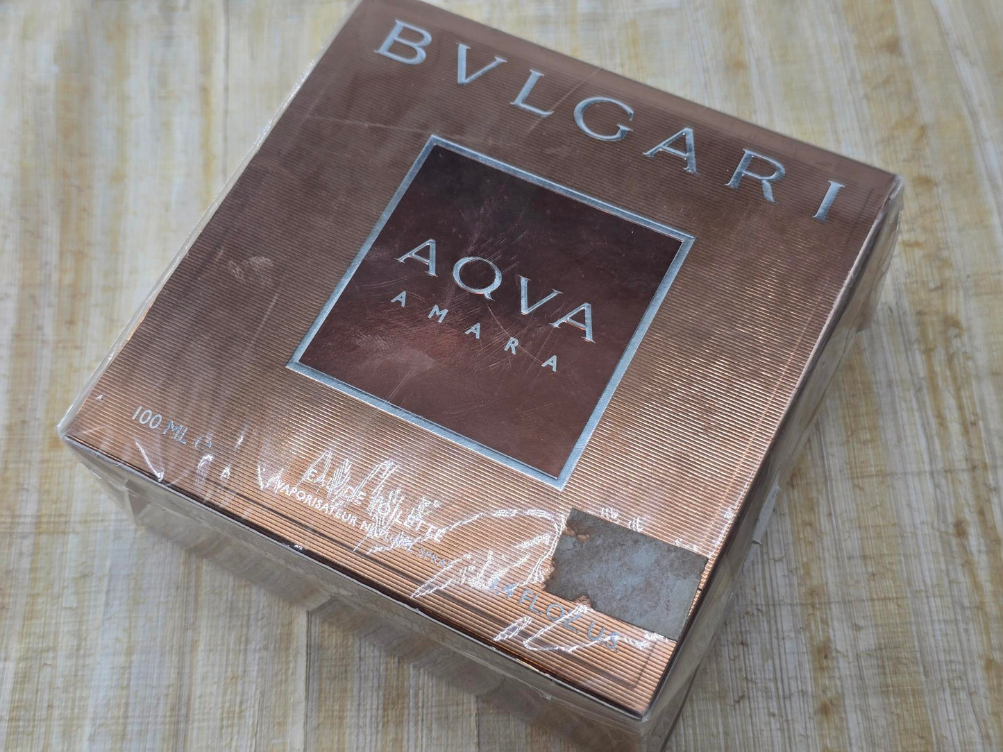 Aqva Amara Bvlgari for men EDT Spray 100 ml 3.4 oz, Vintage, Rare, Sealed