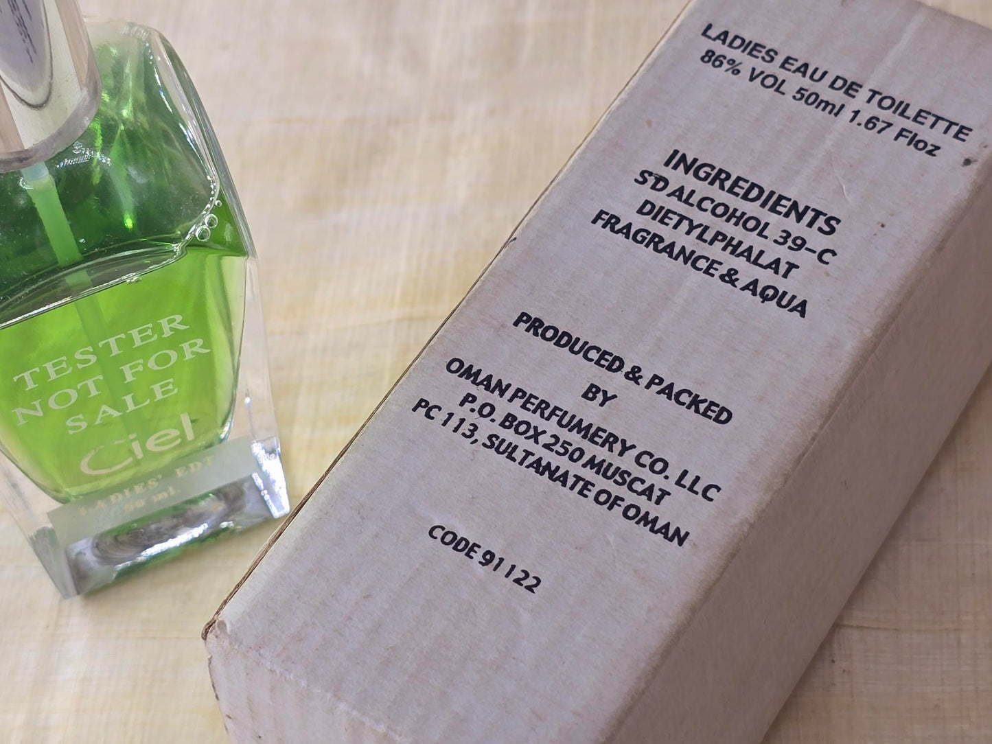 Amouage Ciel Pour femme EDT Spray 50 ml 1.7 oz, Vintage, Rare, Tester