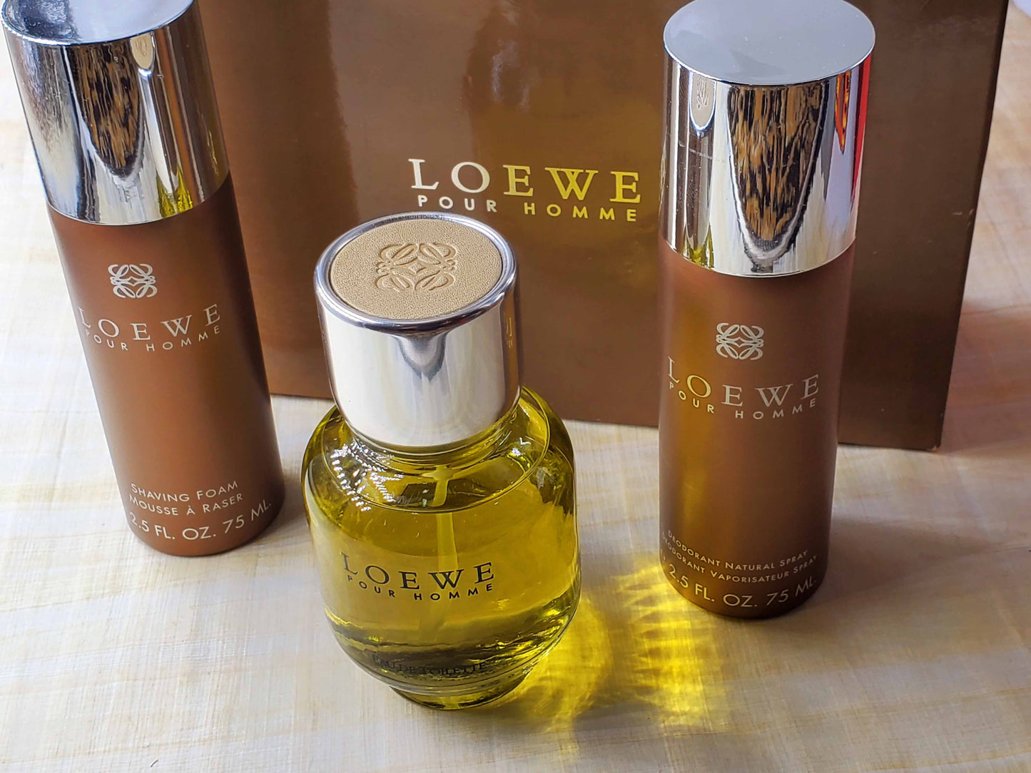 SET Loewe Pour Homme EDT Spray 100 ml 3.4 oz, Vintage, Rare