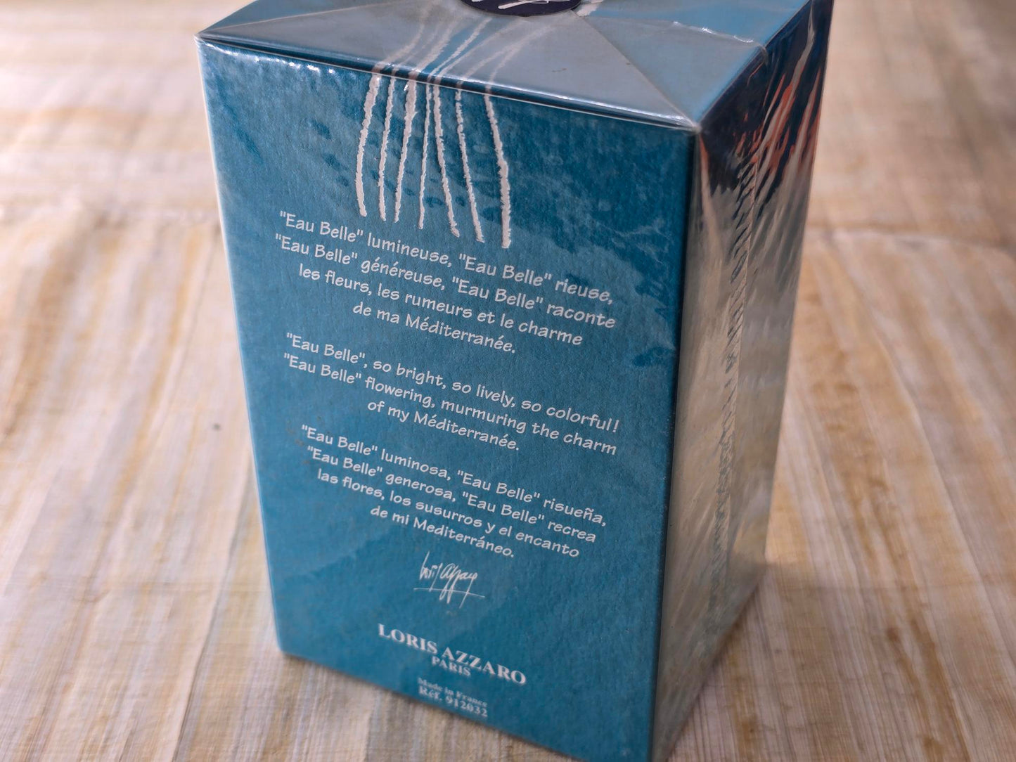 Eau Belle D'Azzaro Azzaro for women EDT Spray 100 ml 3.4 oz, Rare, Vintage Loris Azzaro, Sealed