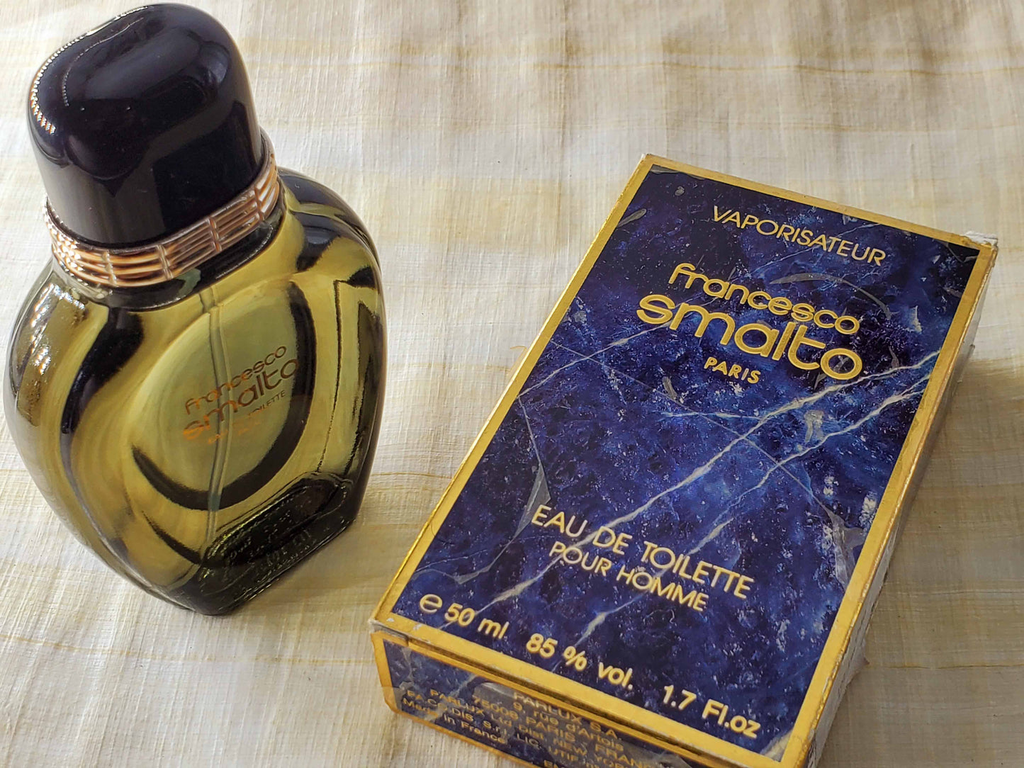 Francesco Smalto pour Homme for men EDT Spray 50 ml 1.7 oz Or 30 ml 1 oz, Rare, Vintage