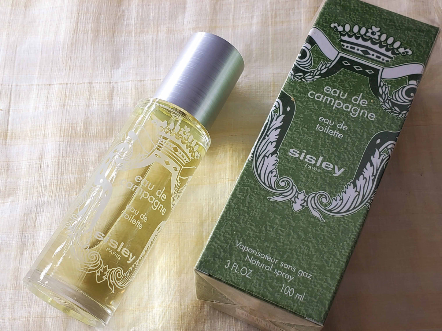 Eau de Campagne Sisley for Unisex EDT Spray 100 ml 3.4 oz, Rare, Vintage
