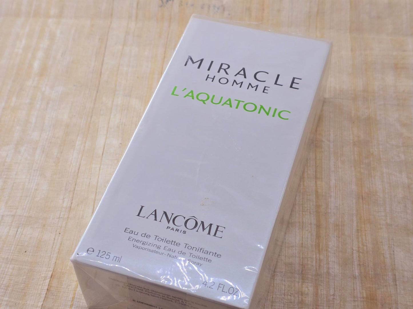 Miracle Homme L'Aquatonic Lancôme for men EDT Spray 125 ml 4.2 oz, Vintage, Rare, Sealed