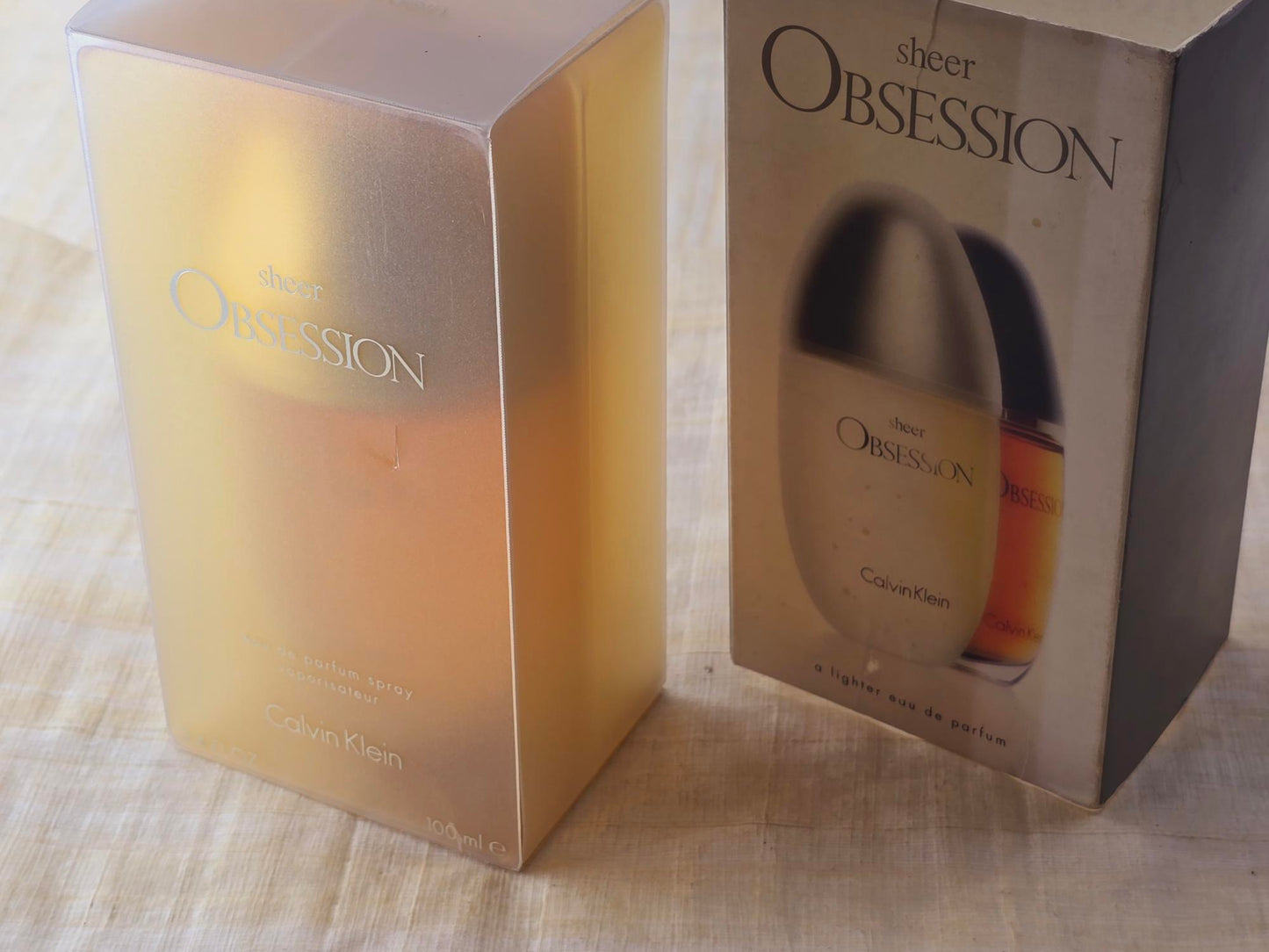 Obsession Sheer Calvin Klein for women EDP Spray 100 ml 3.4 oz, Vintage, Rare
