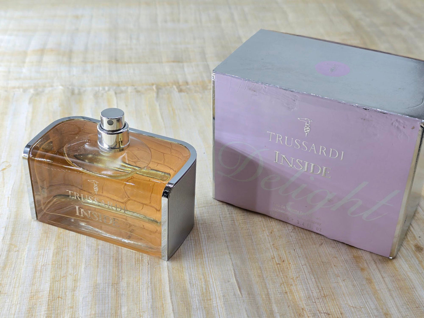 Trussardi Inside Delight for women EDP Spray 100 ml 3.4 oz, Vintage, Rare, As Pics