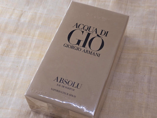 Acqua di Giò Absolu Giorgio Armani for men EDP Spray 200 ml 6.6 oz OR 75 ml 2.5 oz, Rare, Vintage, Sealed