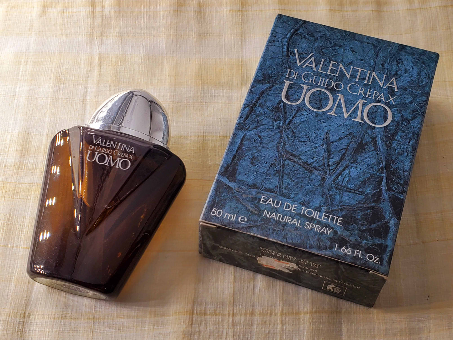 Valentina Di Guido Crepax Uomo Roveri & Aura for men EDT Spray 50 ml 1.7 oz, Rare, Vintage