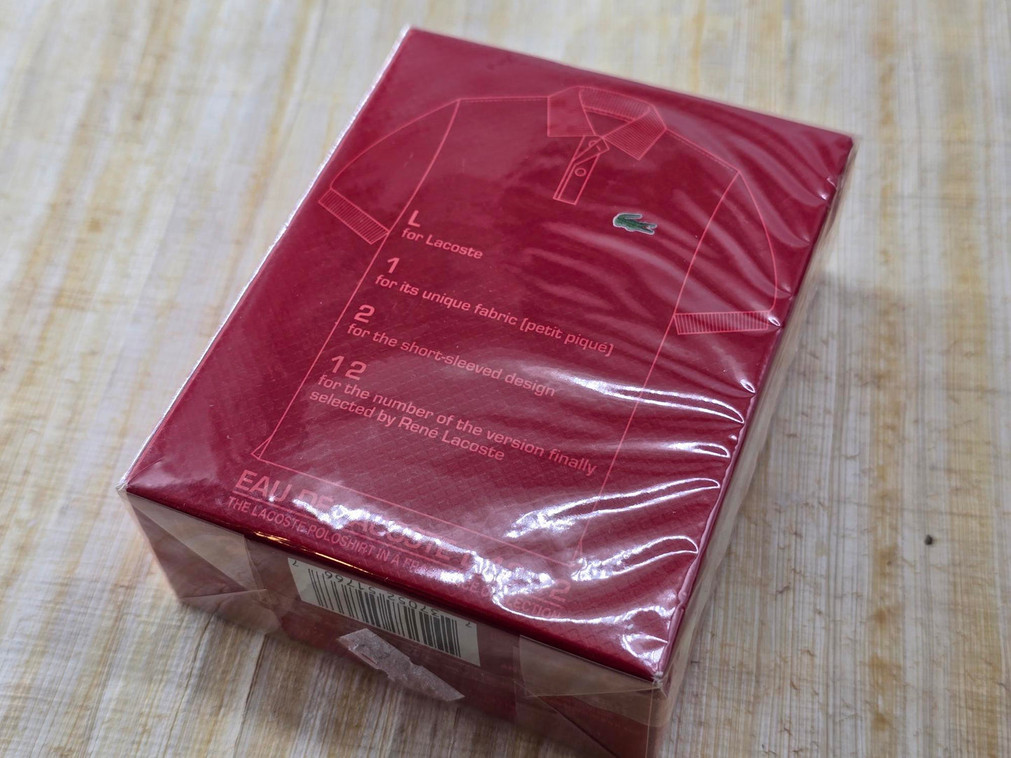 Eau de Lacoste L.12.12. Rouge Lacoste Fragrances for men EDT Spray 100 ml 3.4 oz, Rare, Vintage, Sealed