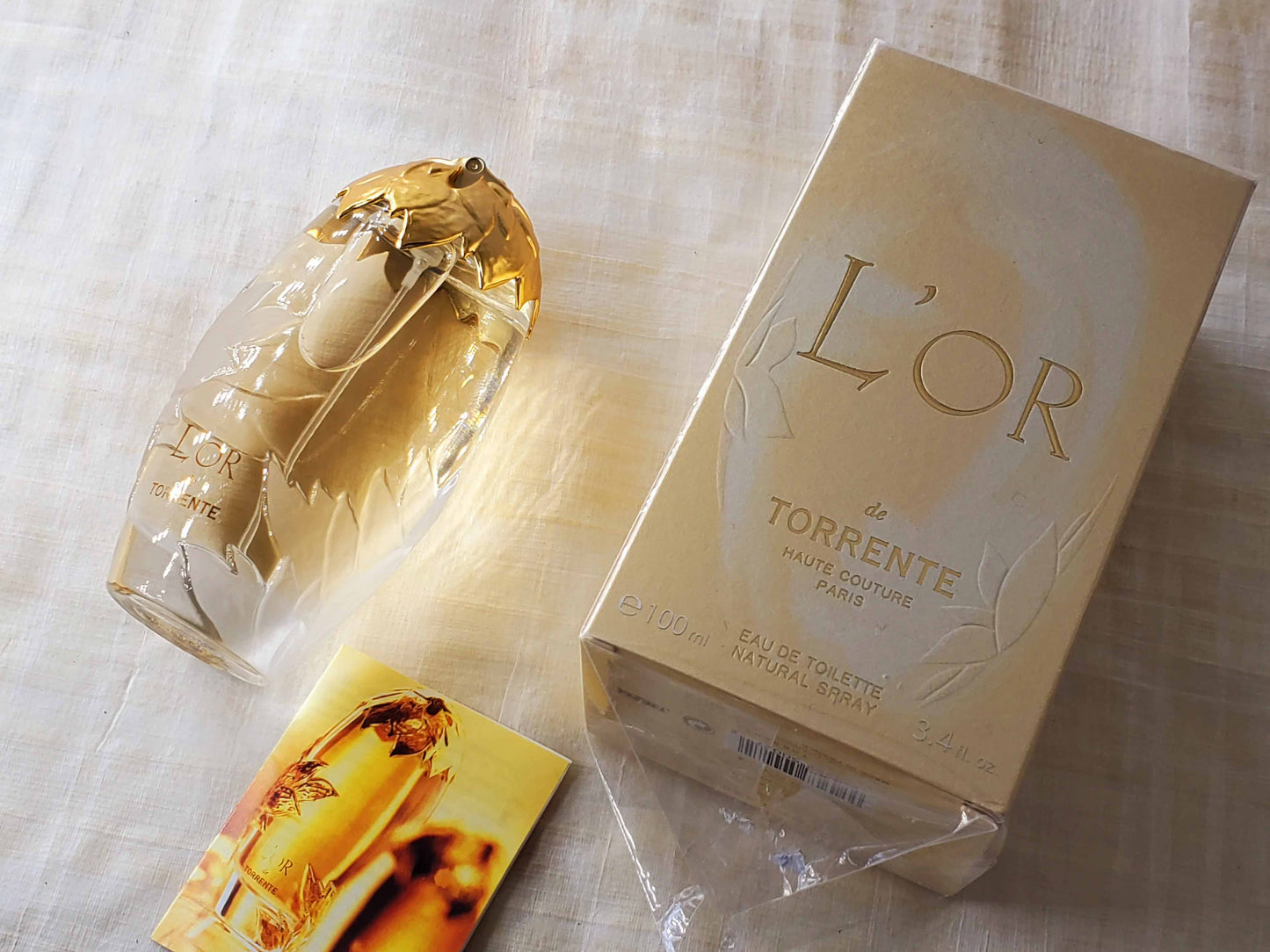 L'Or de Torrente Haute Couture for women EDT Spray 100 ml 3.4 oz Or 50 ml 1.7 oz, Vintage, Rare, Sealed