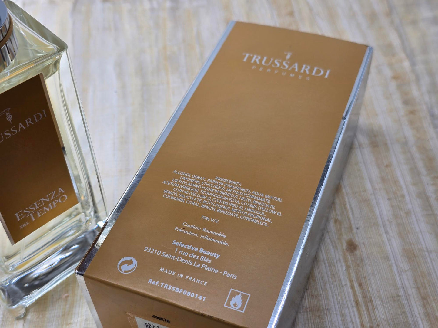 Essenza del Tempo Trussardi Unisex EDT Spray 125 ml 4.2 oz, Vintage, Rare, As Pics