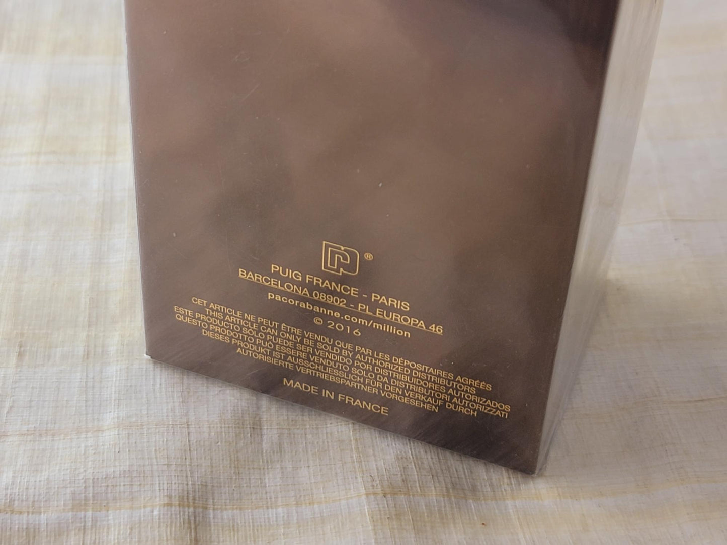 1 Million Privé Paco Rabanne for men EDP Spray 100 ml 3.4 oz Or 50 ml 1.7 oz, Vintage, Rare, Sealed