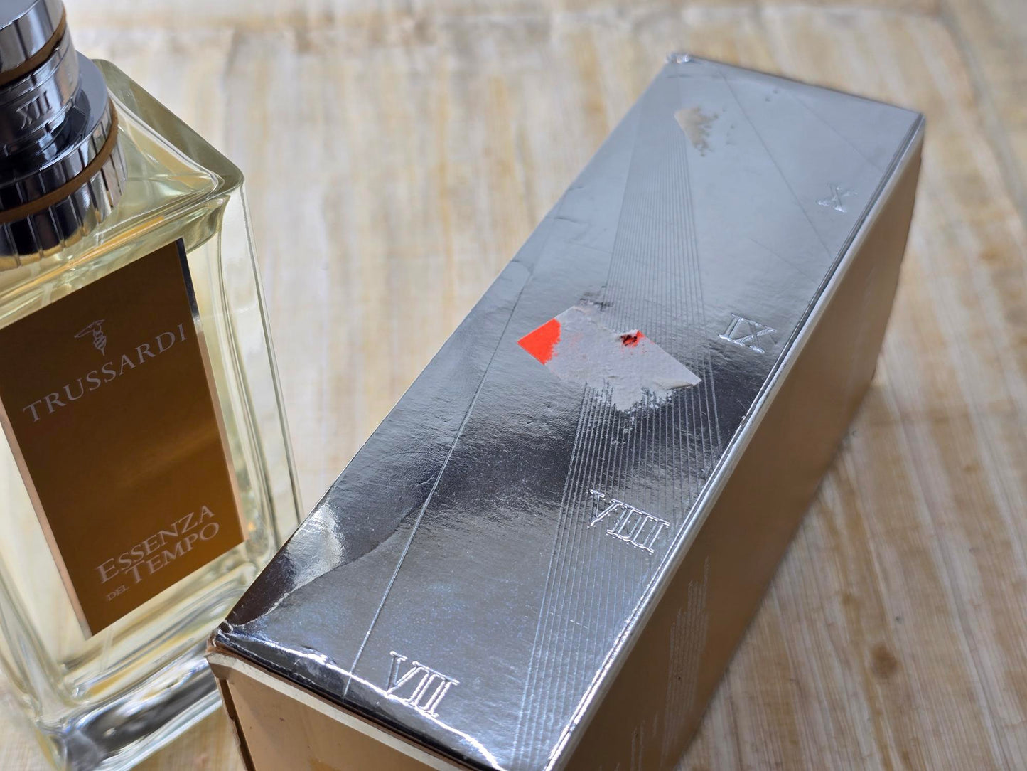 Essenza del Tempo Trussardi Unisex EDT Spray 125 ml 4.2 oz, Vintage, Rare, As Pics