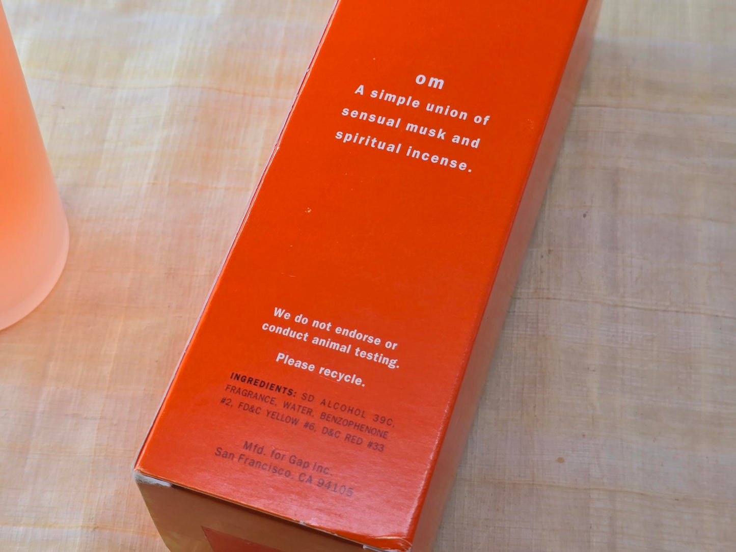 OM Gap Unisex EDT Spray 120 ml 4 oz, Vintage, Rare, Original