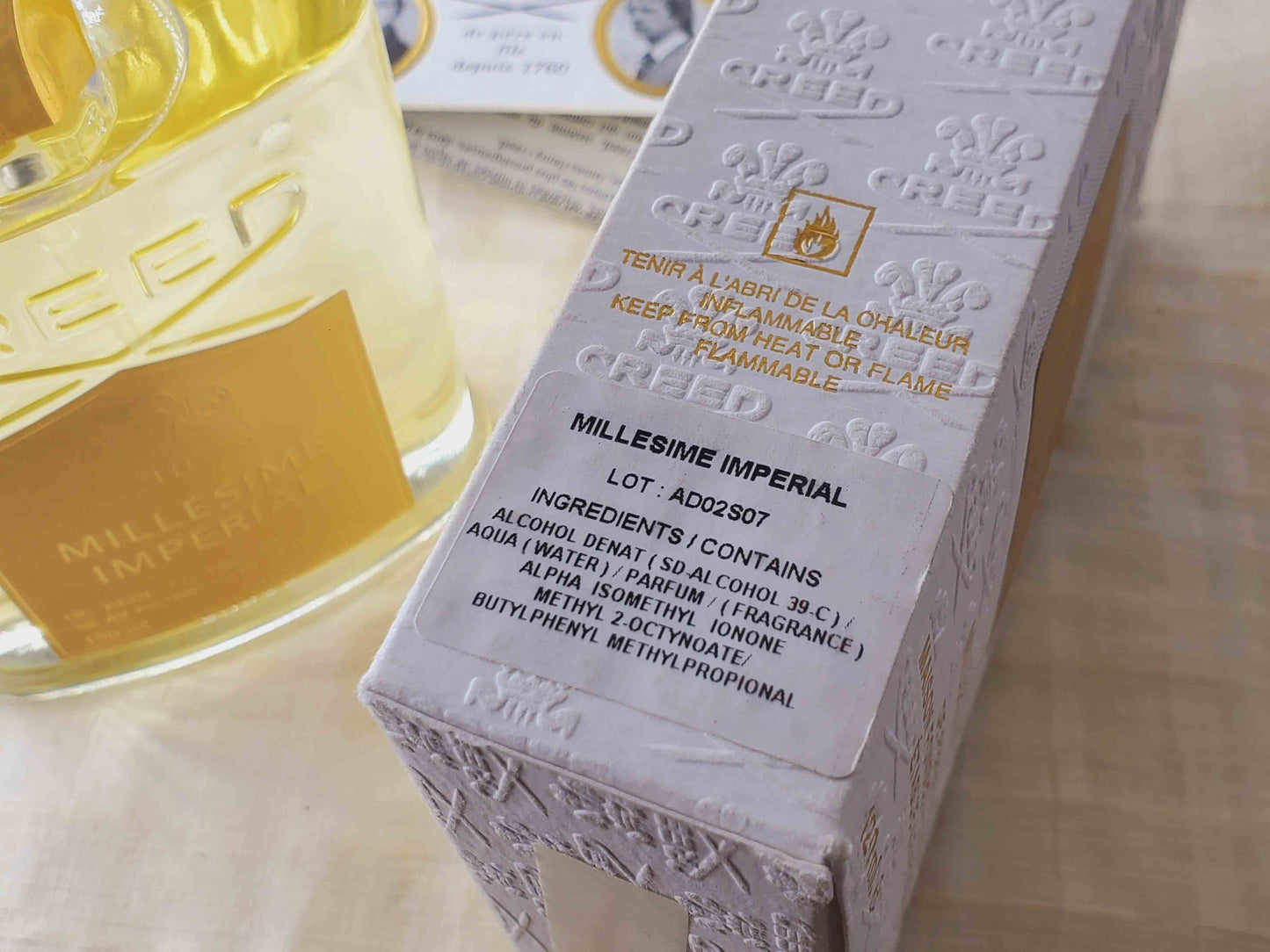 Millésime Impérial Creed for Unisex EDP Spray 120 ml 4 oz, Very Rare, Vintage 2007 Batch AD02S07