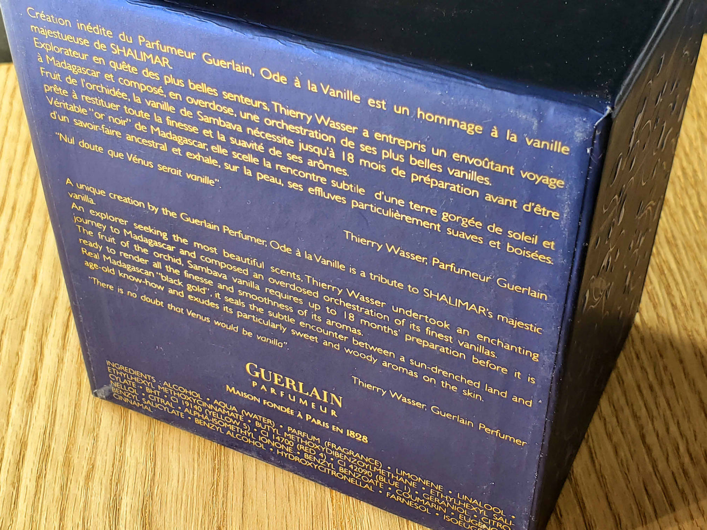 Shalimar Ode a la Vanille Sur la route de Madagascar Guerlain for women EDP Spray 50 ml 1.7 oz, Vintage, Rare