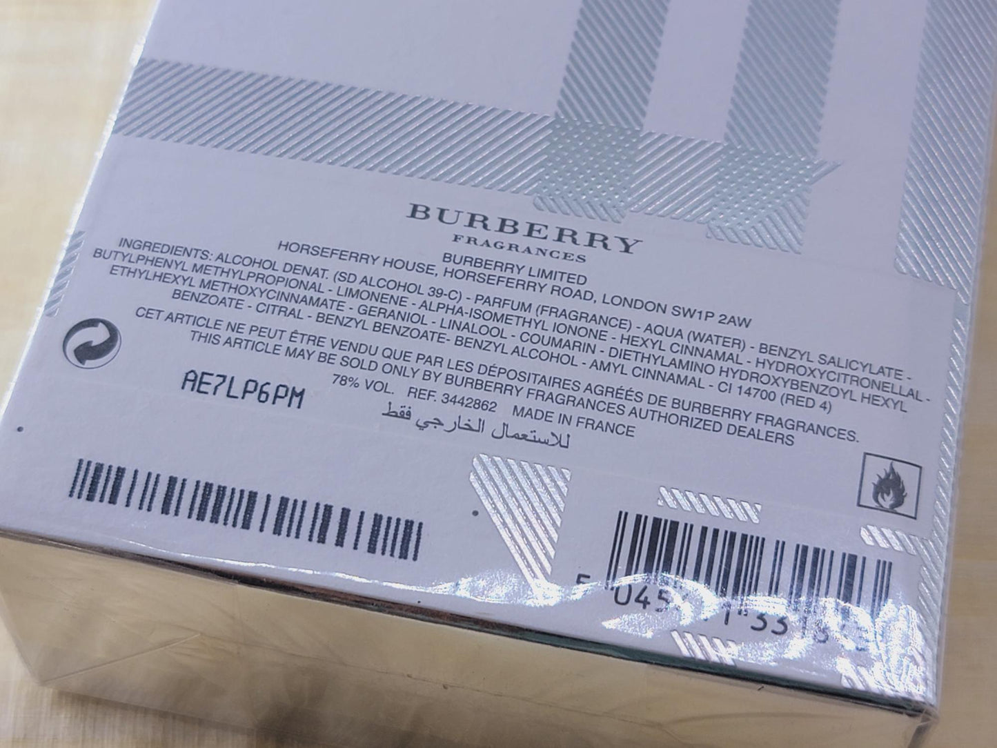 The Beat Burberry for women EDP Spray 75 ml 2.5 oz, Vintage, Rare, Sealed