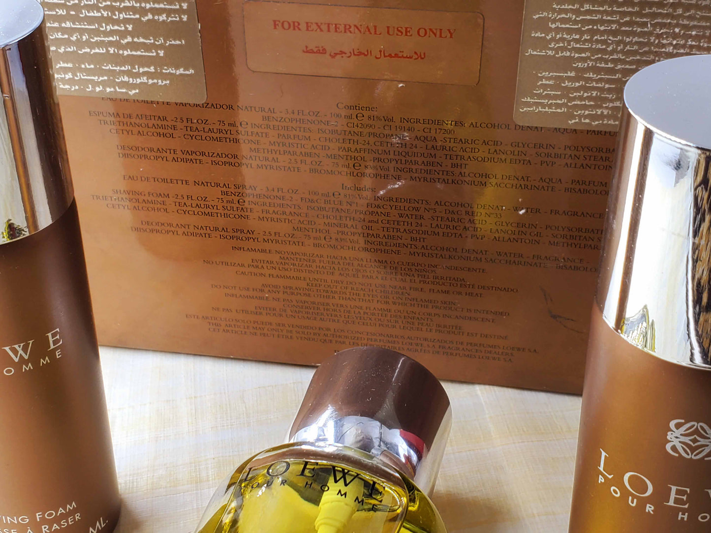 SET Loewe Pour Homme EDT Spray 100 ml 3.4 oz, Vintage, Rare