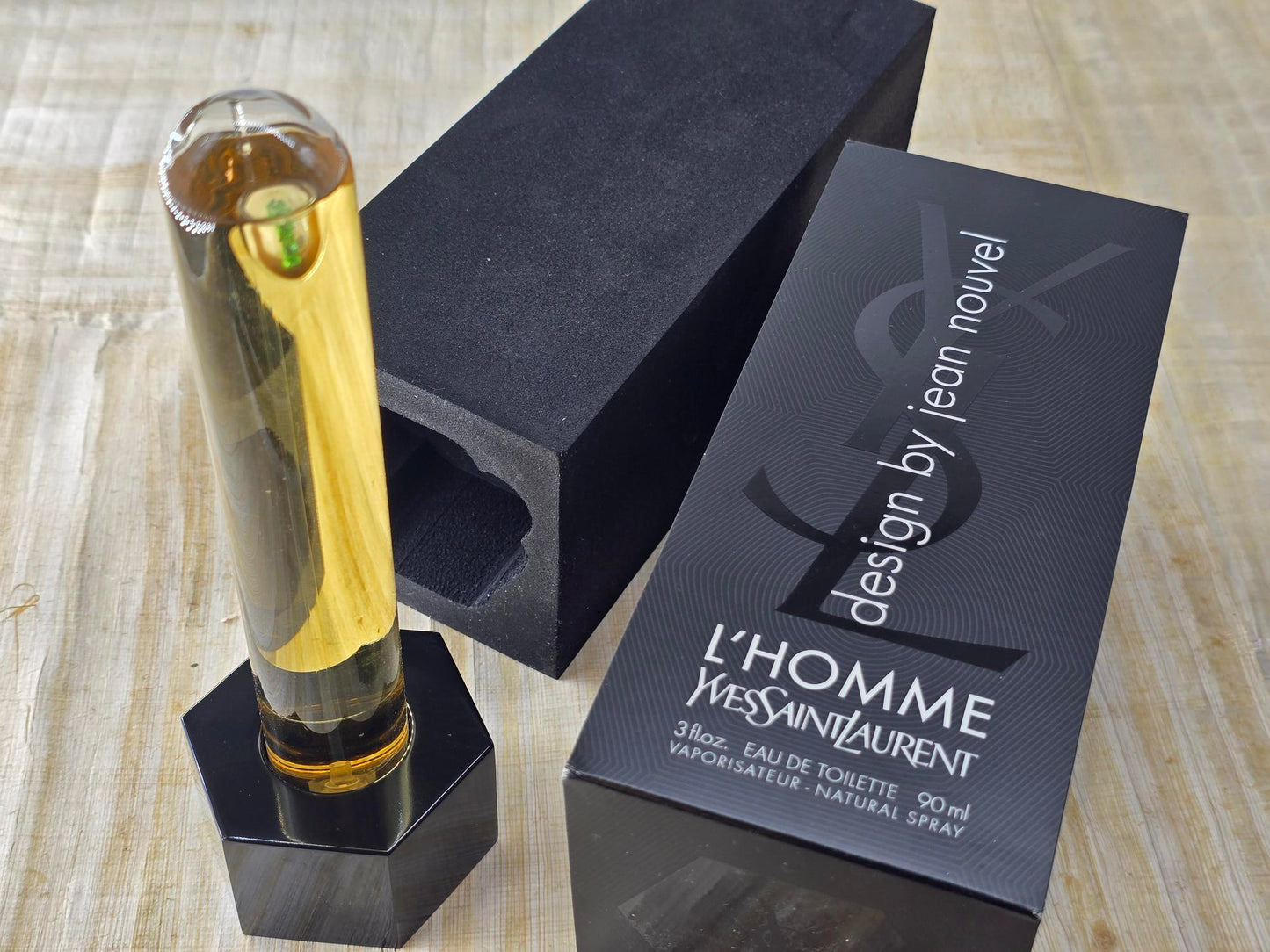 L'Homme Yves Saint Laurent design by Jean Nouvel Yves Saint Laurent for men EDT Spray 90 ml 3 oz, Vintage, Rare, Sealed