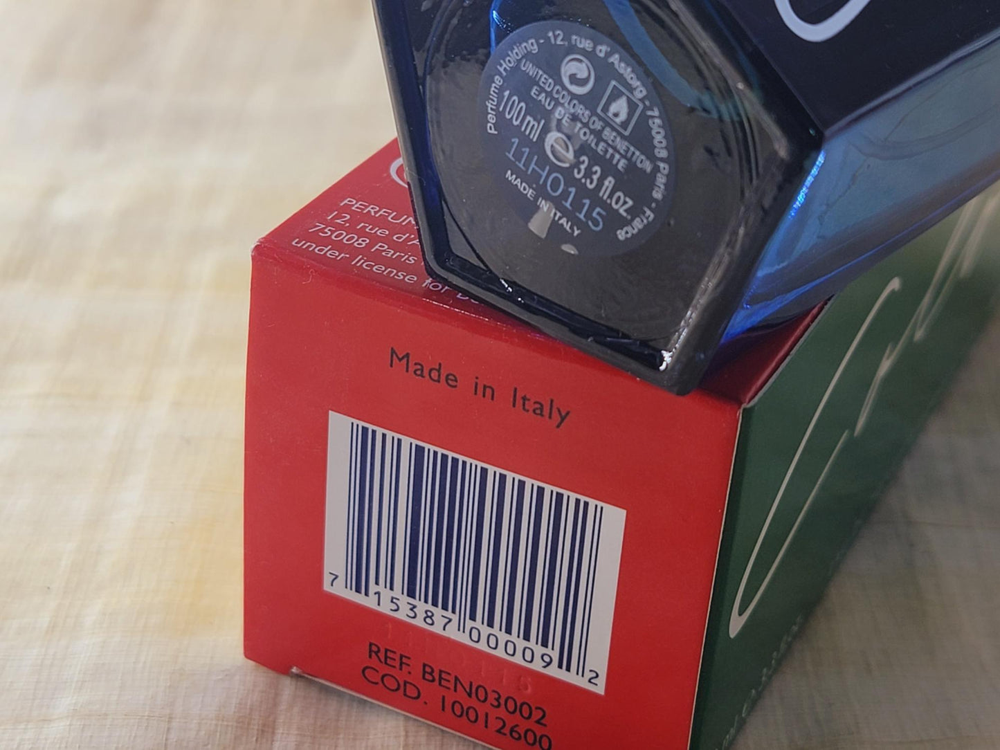 Colors de Benetton Man Benetton for men EDT Spray 100 ml 3.4 oz, Vintage, Rare