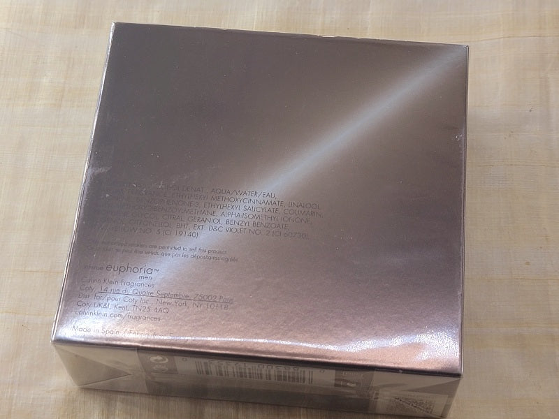 Euphoria Men Intense Calvin Klein for men EDT Spray 100 ml 3.4 oz, Vintage, Rare, Sealed